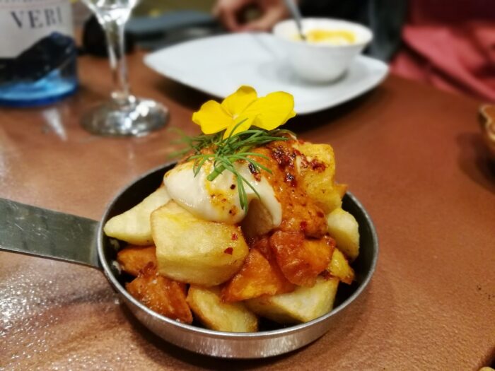 Patatas Bravas at Viana Restaurant