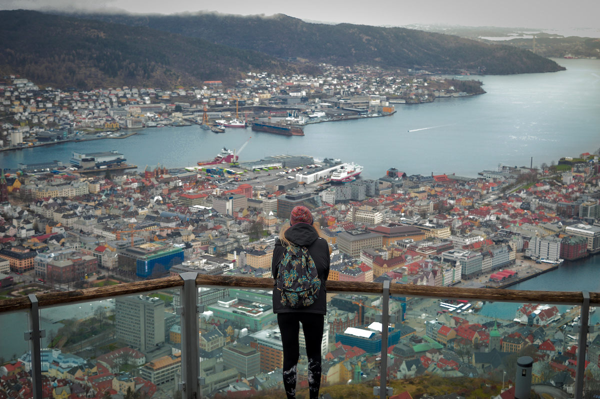 Birdsye-view of Bergen