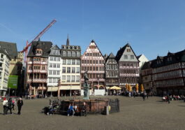 Some of the timber-framed houses on Romerberg