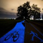 Glow-in-the-Dark Bike Path