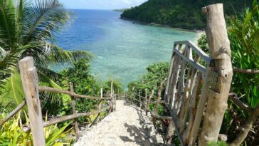 Stairway at Hermit's Cove in Aloguinsan
