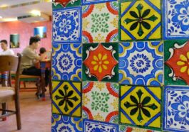 Talavera tiles at Mooon Cafe Cebu