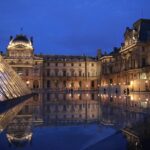 The Louvre Museum at night