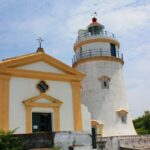 Capela de Nossa Senhora da Guia and Guia Lighthouse at the Guia Fortress.