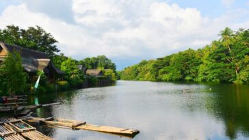 Labasin Lake viewing the magical Mt. Banahaw.