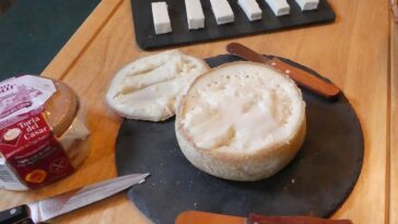 Torta del Casar served with the top rind removed