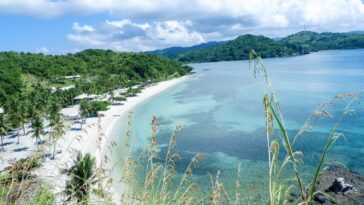 Overlooking Aglicay Beach