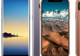 Samsung Galaxy Note 8 and iPhone X