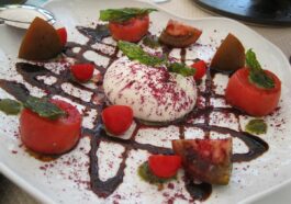 tomato salad with fresh mozzarella