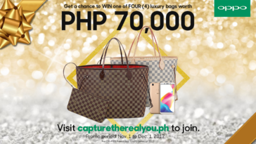 Be One of the Four Lucky Winners of a Luxury Bag Worth PHP70k When You Purchase a Brand New OPPO F5 