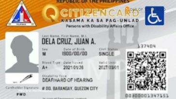 Example of LGU issued PWD ID in the Philippines