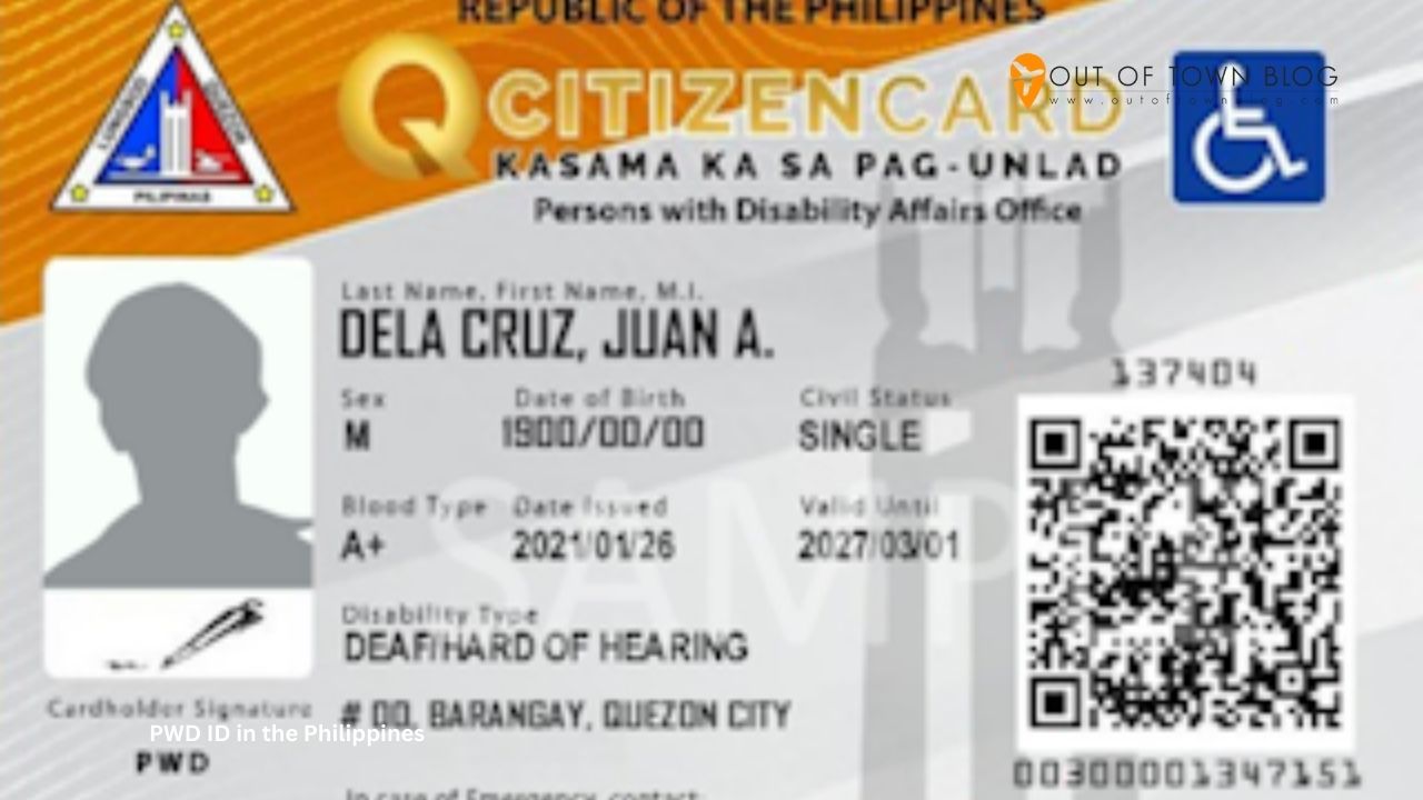 Example of LGU issued PWD ID in the Philippines
