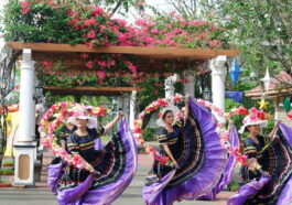 Folk Dancers in Nayong Filipino
