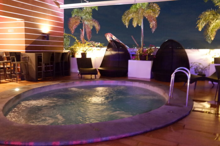 Jacuzzi at Azurro Hotel