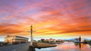 Sunset at Las Casas Filipinas de Acuzar photo via FB Page