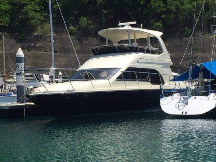 The Tom's Cruise docked at Punta Fuego Yacht Club. Photo via Official Facebook page.