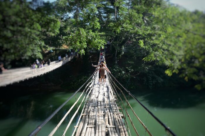 Loboc River Bamboo Bridge