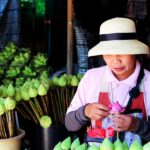 Lotus Flower Vendor - Chiang Mai Travel Guide