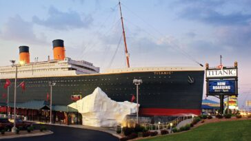Titanic Museum Attraction in Pigeon Forge . Image via chicagomag.com