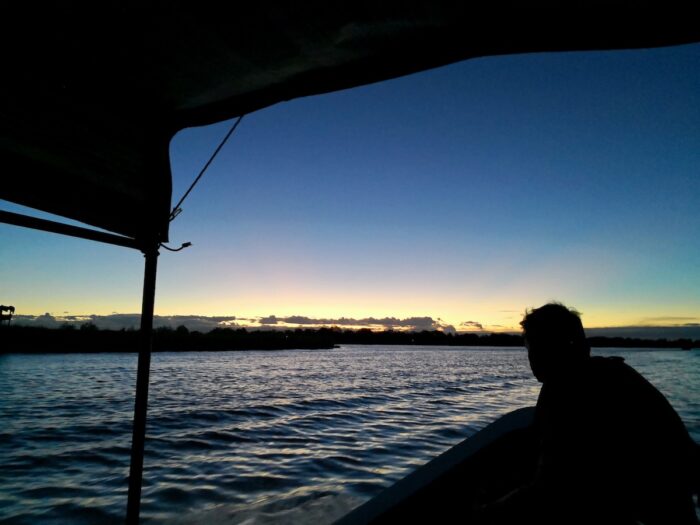 Early Morning boat ride to the bird sanctuary