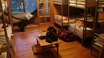 Hostels are inexpensive accommodations that will help you save a lot of money during your travels. [Image Credit: Wikimedia Commons]