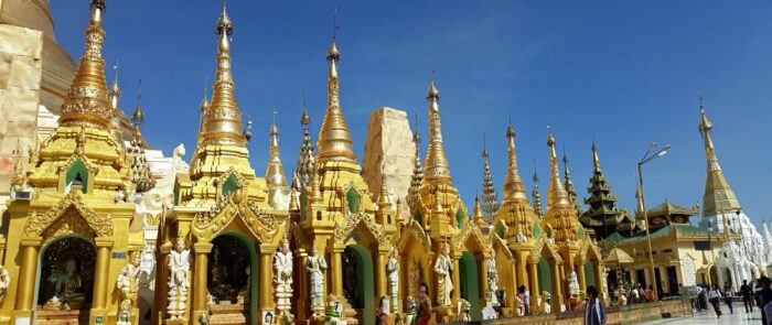 In Shwedagon Pagoda