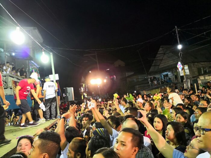 Locals celebrating the religious festival