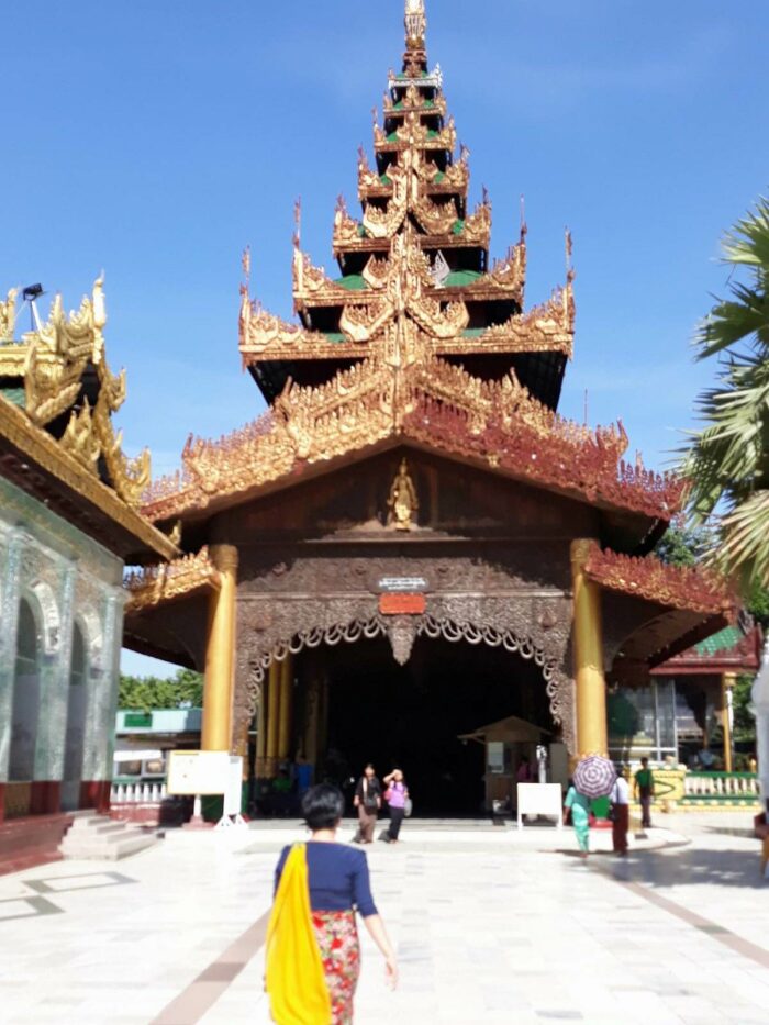 One of the entrance gate of Shwedagon Pagoda