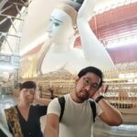 Sonny and I in Chauk Htat Gyi Pagoda in Yangon
