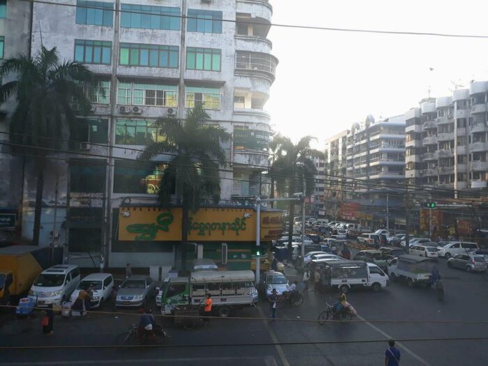 Loving Yangon streets in the morning.