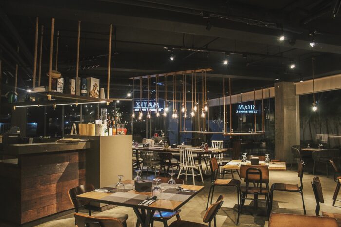 Inside Matiz Tapas Bar and Restaurant.