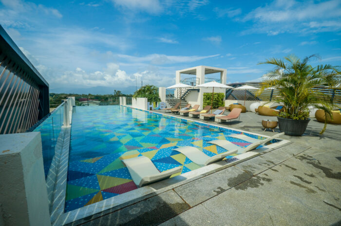 The Roofdeck pool where hotel guests can take a dip and chill anytime of the day.