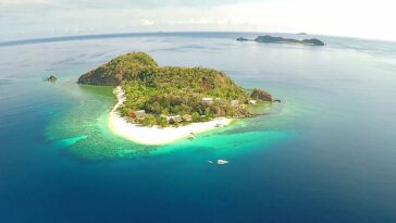 Aerial Shot of Club Paradise in Coron Palawan