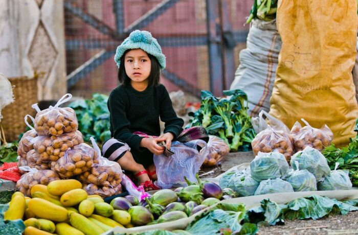 Burmese Kid at the Wet Market