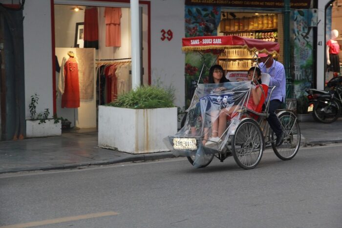 Cyclo transportation in Vietnam