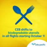 Cebu Pacific Goes Green with Use of Eco-friendly Utensils for all Their Flight