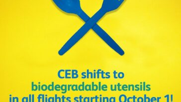 Cebu Pacific Goes Green with Use of Eco-friendly Utensils for all Their Flight