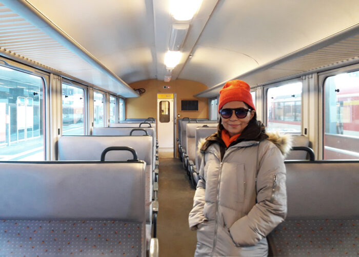 Except for us, the coach was practically empty on the Brig- Andermatt leg of the trip.
