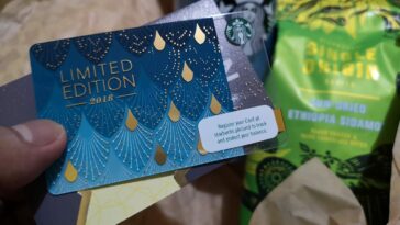Limited Edition Starbucks Philippines Anniversary Blend Card