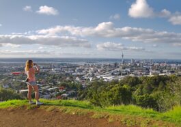 View of Auckland from Mount Eden photo via DepositPhotos