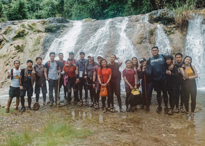 Group shot in Kalaparan falls