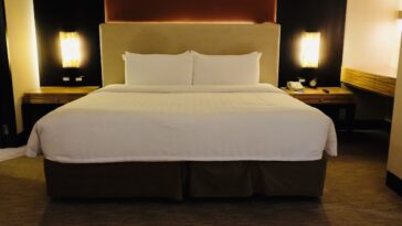 My huge bed at Hotel Jen MNL