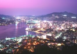 Night view from Mt. Nabekanmuri, Nagasaki City