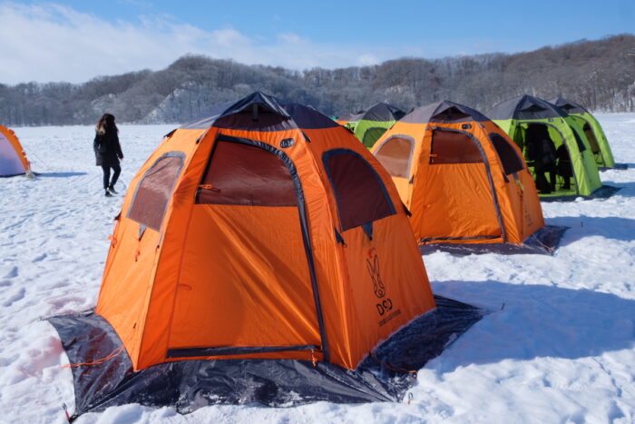Our Smelt Fishing Tent