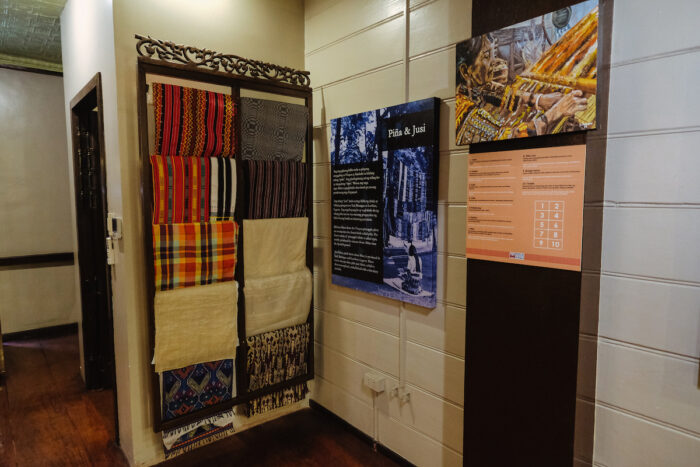 Various Woven Cloths on exhibit by Mac Dillera : NPVB