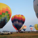 Hot air balloons were able to fly within Pradera Verde, which is a perfect box wind location. Photo by Ramir Cambiado