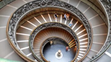 Vatican Museum stairs