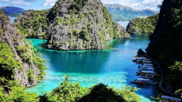 View from Kayangan Lake in Coron Palawan photo by Alana Harris via Unsplash