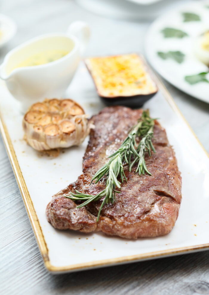 Wagyu Beef with Herbs Butter and Bearnaise