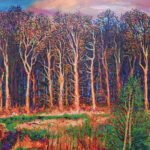 Baguio Sunset by Michael Sagaran, 36” x 48” acrylic on canvas